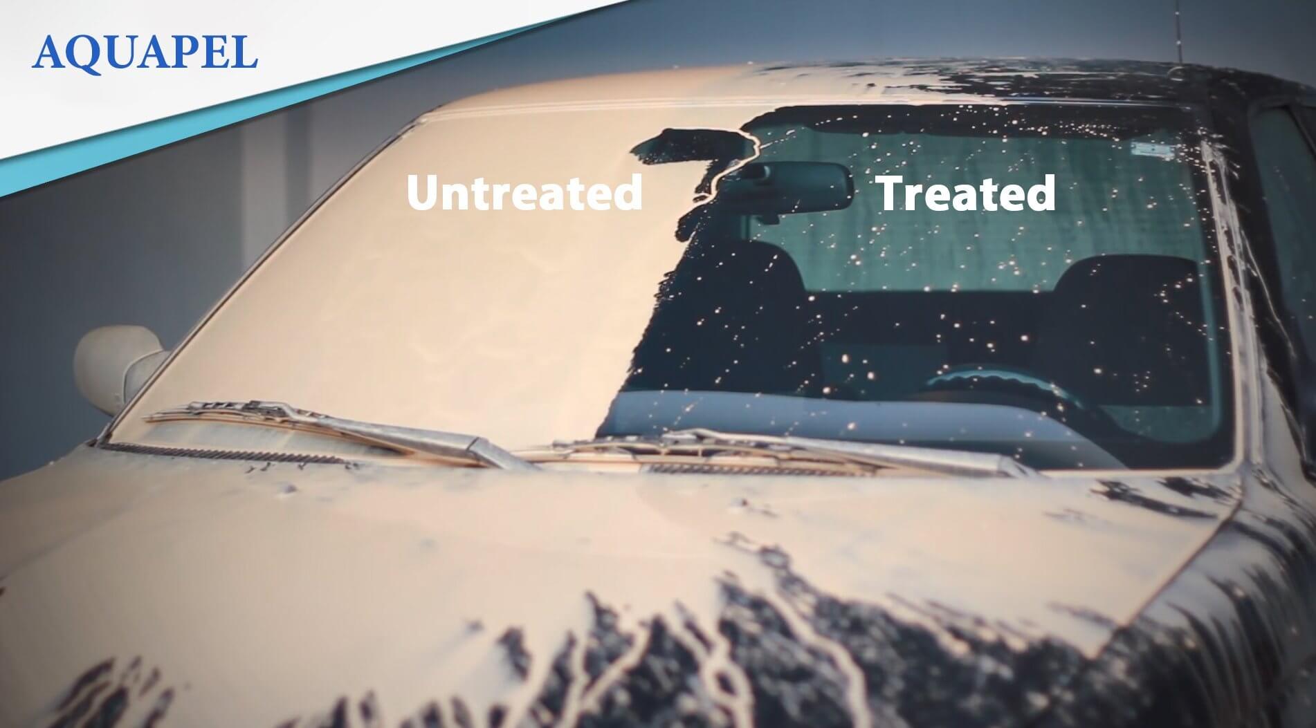 Automotive Rain Repellent Applications - Aquapel Glass Treatment